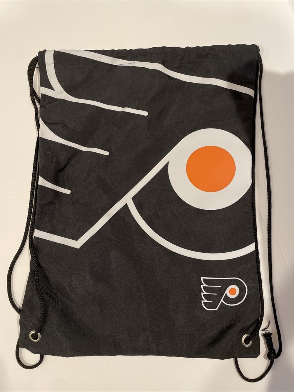 Rare Philadelphia Flyers Drawstring Backpack NHL Big Logo Backsack Bag Set Of 2